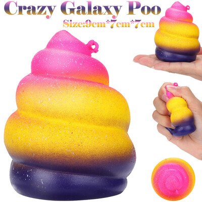 

Gotoamei 9cm Crazy Galaxy Poo Slow Rising Squeeze Scented Stress Relieve Silly Toy Decor