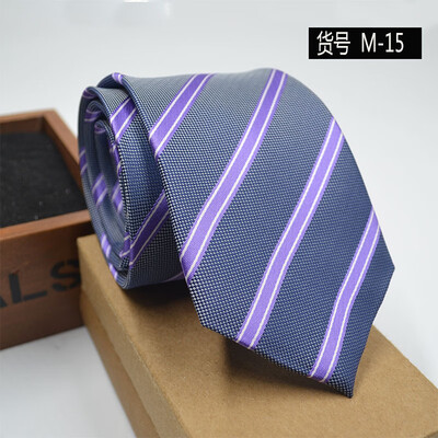 

New spot tie business dress mens tie polyester yarn arrow type 8CM business tie wholesale