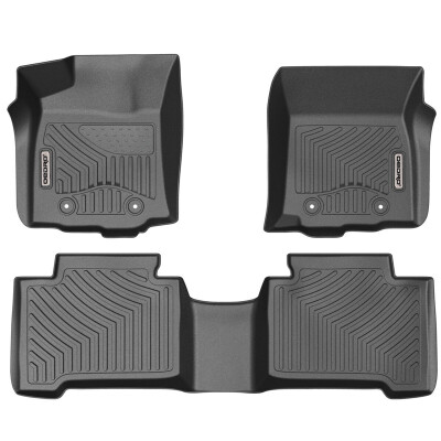 

Fit for 2016-2017 Toyota Tacoma Double Cab Floor Mats Liners Unique TPE