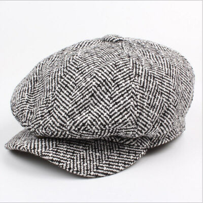 

SUNSIOM Mens Wool Newsboy Hat Gatsby Cap Winter Driving 8 Panel Gift for boyfirend