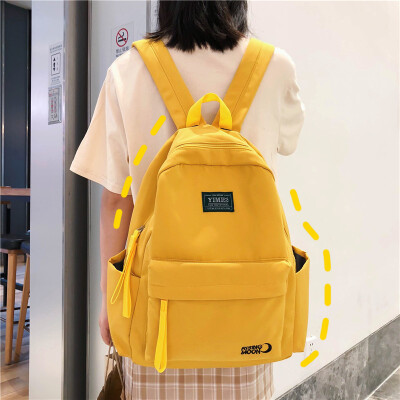 

Insfeng schoolbag for female students in Korean version of senior high school campus simple bfsen antique backpack shoulder bag