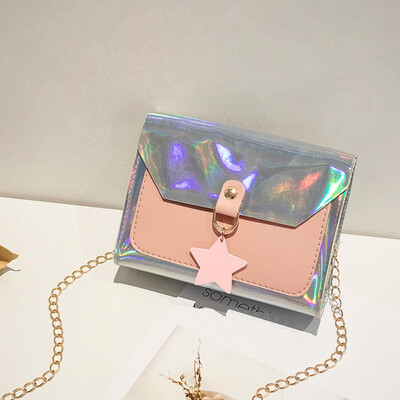 

Tailored Fashion Female Covered Crossbody Bag Coin Purse Mobile Phone Bag Laser Bag