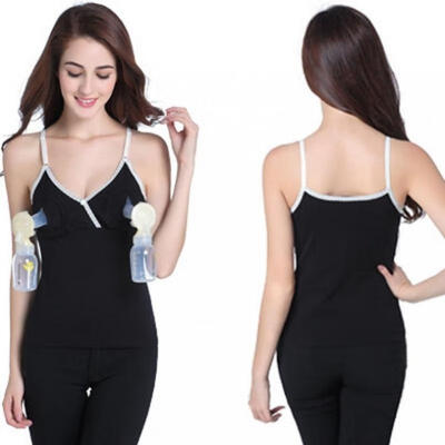 

For Mother Hands-free Breast Pump Nursing Bras Maternity Tops Breastfeeding Vest