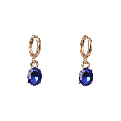 

cute endless crystal hoop earrings for women girls cartilage Geometric earring hoop earrings cz jewelry party gift