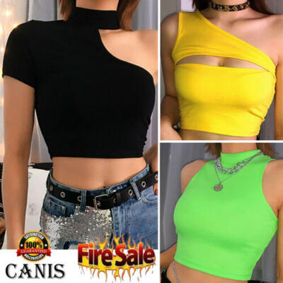 

Casual Bandeau Women Single Strap Bra Yoga Vest Tube Crop Top Single Shoulder