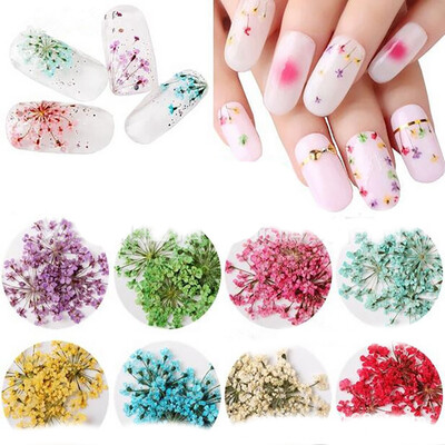 

Toponeto Nail Flowers Dazzling Tips Nail Sticker Sequins Colorful Nail Art Decoration