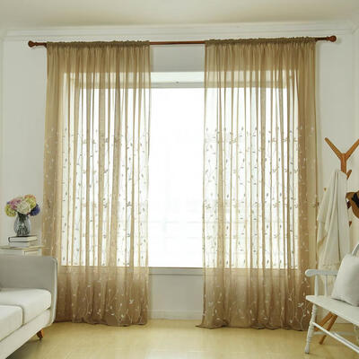 

Embroidery Printing Curtain Window Screening Home Yarn Tulle Curtain
