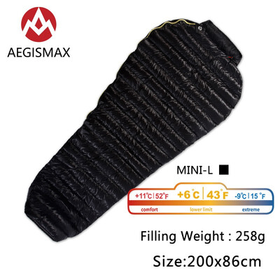 

AEGISMAX Outdoor Camping Ultralight 95 Goose Down Mummy Sleeping Bag Three-Season Down Sleeping Bag Outdoor Lazy bag