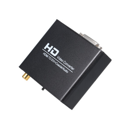 

HD to DVI Converter Coaxial 35 Audio Analog&Digital Signal Adapter with 35mm Jack for DVD STB Playstation