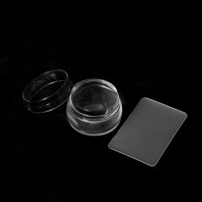 

Toponeto Clear Nail Art Silicon Head Stamping Stamper Scraper Image Plate Manicure Print