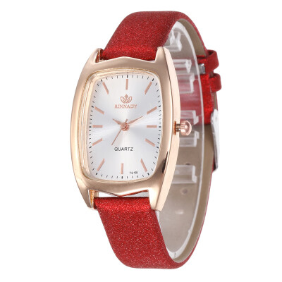 

2019 summer new rectangular scale leather strap ladies fashion watch student watch