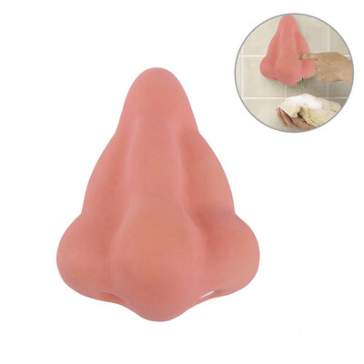 

Fun Nose Shaped Bathroom Shower Wall Suction Hooks Sanitizers Gel Soap Dispenser