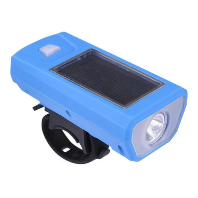 

MTB Bicycle LED SolarUSB Charging 5W 300LM Light Headlight Bike Front Lamp