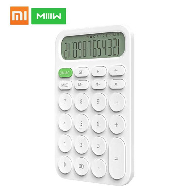 

Xiaomi MIIIW Calculator Mini Desktop Electronic Portable Calculator 12 Digital LED Display Automatic Shutdown For Office Finance
