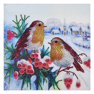 

5D DIY Special Shaped Diamond Painting Spring Birds Cross Stitch Embroidery