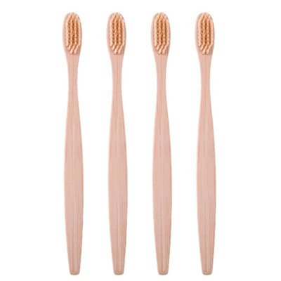 

4pcs Eco Friendly Soft Bristle Bamboo Toothbrushes Dental Brush Oral Care