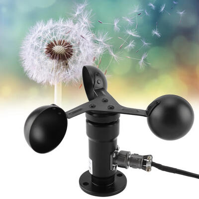 

Greensen Pulse Signal Output Aluminum Alloyed Wind Speed Sensor Anemometer