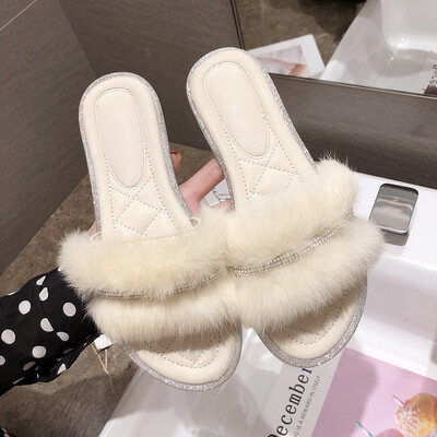 

Super Fire Mao Mao Slippers Wear Fashion Joker Lady Lovely ins Sandals Flat Tide