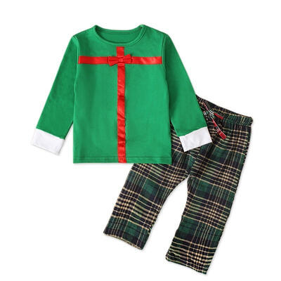 

Sweatshirt Christmas Long Sleeve Tops Pants Outfits Toddler Kids Baby Girls Boys Clothes Set