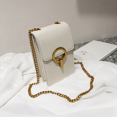 

Summer new texture mobile phone bag female 2019 new Korean version of the wild single shoulder slung fashion chain small square bag
