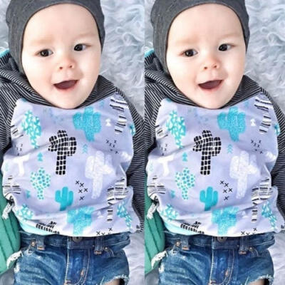 

Newborn Baby Boys Clothes Hooded Tops Pants Leggings Outfits Tracksuit Clothes Set