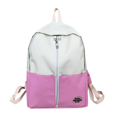 

Tailored Fashion Backpack Teenage Girls Boys School Backpack Bag Patchwork Students Bags