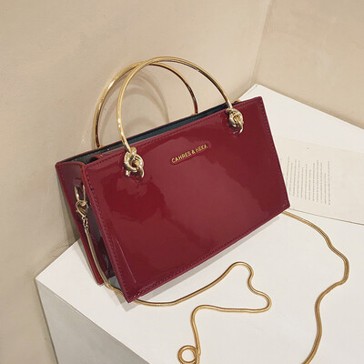 

New texture casual bag female 2019 new Korean version of the wild single shoulder slung fashion portable chain small square bag
