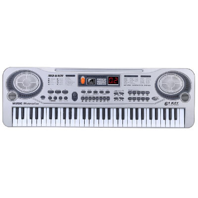 

21" 61 Keys LED Electronic Keyboard Music Toy with Microphone Educational Electone Christmas Gift for Children Kids