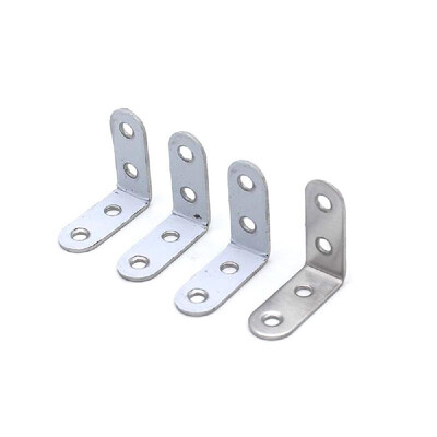 

8Pcs Stainless Steel 90 Degree Angle  Shaped Shelf Bracket Corner Brace Joint Right Angle Bracket Fastener with Screws