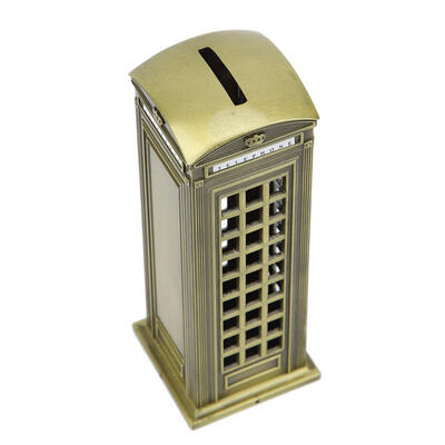 

Greensen Novelty Metal Telephone Booth Model Money Storage Box Home Office Decor Ornaments