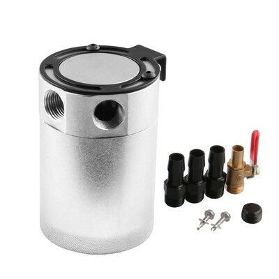 

Universal Aluminum Baffled 2-Port 3-Port Oil Catch Can Tank Air-Oil Separator OCC034 & OCC038