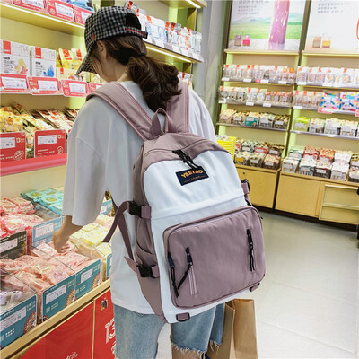 

The Fashion of Female College Students with Ins Wind Super Hot Bookbag Female Korean Edition High School Sumitomo Uzzang Shoulder