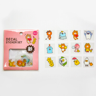 

Japanese Heart Decorative Mini Small PVC Cute Diary Girl Stickers Scrapbooking Flakes Rabbit Decal Stationery Items