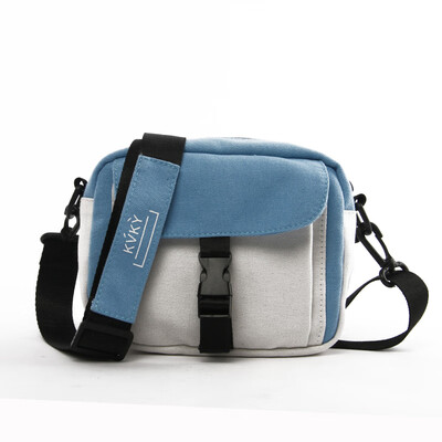 

Mini slanting bag lady canvas bag single shoulder bag moist mobile phone bag collision color trampoline light net red bag