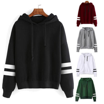 

Women Long Sleeve Hoodie Sweatshirt Jumper Hooded Pullover Blouse Top UK STOCK