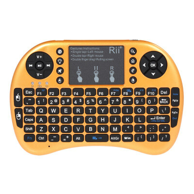 

Rii i8 24G Mini Wireless Keyboard with Backlit Backlight Multi-touch Touchpad US Layout Handheld for Andriod TV Box HTPC Pad