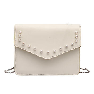 

Women Crossbody Messenger Bags Girls Small Chain Shoulder Pearl Handbags
