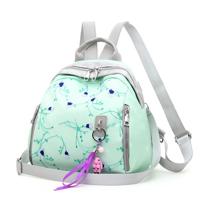 

Shoulder bag women 2018 national style Oxford canvas simple antique ladies Chinese style backpack literature