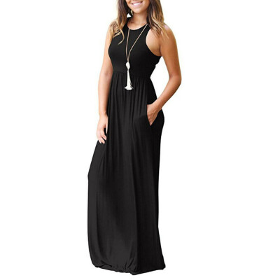 

Women Boho Long Maxi Casual Dress Evening Party Beach Dresses Summer Sundress