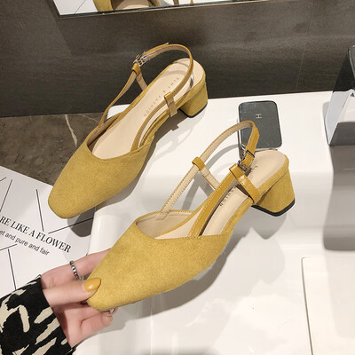 

The sandal womens rough&summer fashion the low heel&the fairy wind soft shoes