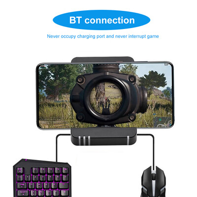 

Mobile Game Keyboard & Mouse Convertor Gaming Adapter Dock Station for Android iOS BT Connection for PUBG