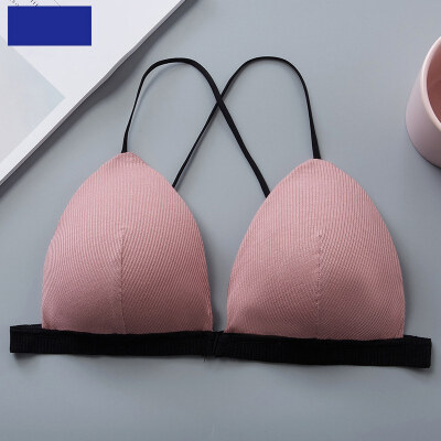 

Sexy Women Lingerie Front Closure Bra Wire Free Solid Color Cross Back Beauty Back Bra Comfort Breathable Underwear Bra