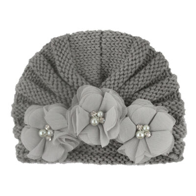 

Cute Newborn Toddler Infant Baby Girl Flower Soft Cotton Hospital Cap Beanie Hat