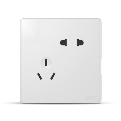 

Chint CHNT switch socket panel five-hole socket 10A ivory white NEW2W series