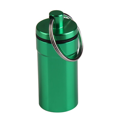 

Pill Medicine Box Case Holder Container Capsule Key Ring Chain Waterproof
