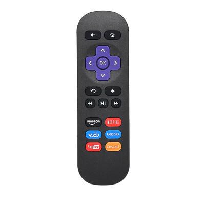 

Streaming Media Player Remote Control Wireless IR Smart Controller Replacement for Roku 1 2 3 4 LT HD XD  Black
