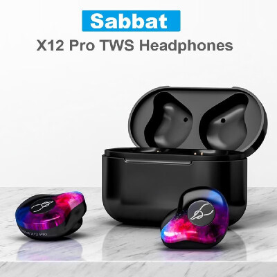 

Sabbat X12 Pro TWS Wireless Bluetooth V50 Headphones Half In-ear Headsets Waterproof Sport Earphones Auto-pairing w 750mAh Charg