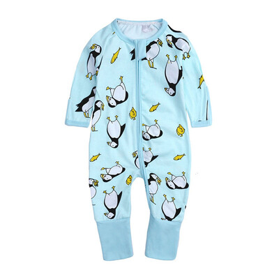 

Autumn Baby Boy Girl Clothes Winter Casual Floral Print Romper Infant Long Sleeve Zipper Jumpsuit Costumes
