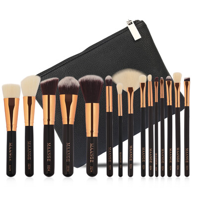 

Toponeto 15 pcs Makeup Brush Set tools Make-up Toiletry Kit Wool Make Up Brush Set