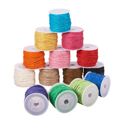 

PH PANDAHALL 1 Set Colorful Hemp Cord Twine String For Jewelry Making And Craft